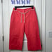 NEW Talbots women’s bright coral rope belt capri straight leg pants 10 petite