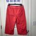 NEW Talbots women’s bright coral rope belt capri straight leg pants 10 petite
