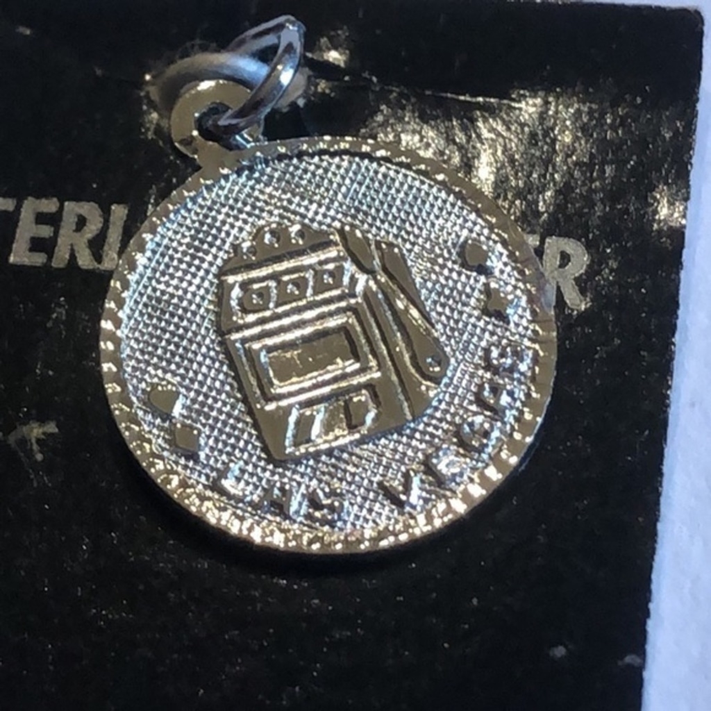 Las Vegas Milno Crea Sterling Silver Poker Gambling Vintage Collectible Charm