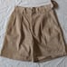 Vintage 80s Tan Corduroy Super High Rise Cuffed Shorts NWT Deadstock Size 14