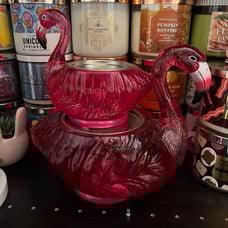Bath & Body Works Pink Flamingo 3 Wick & Single Wick Candle Holders