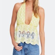 Free People Lunch Date Halter Top