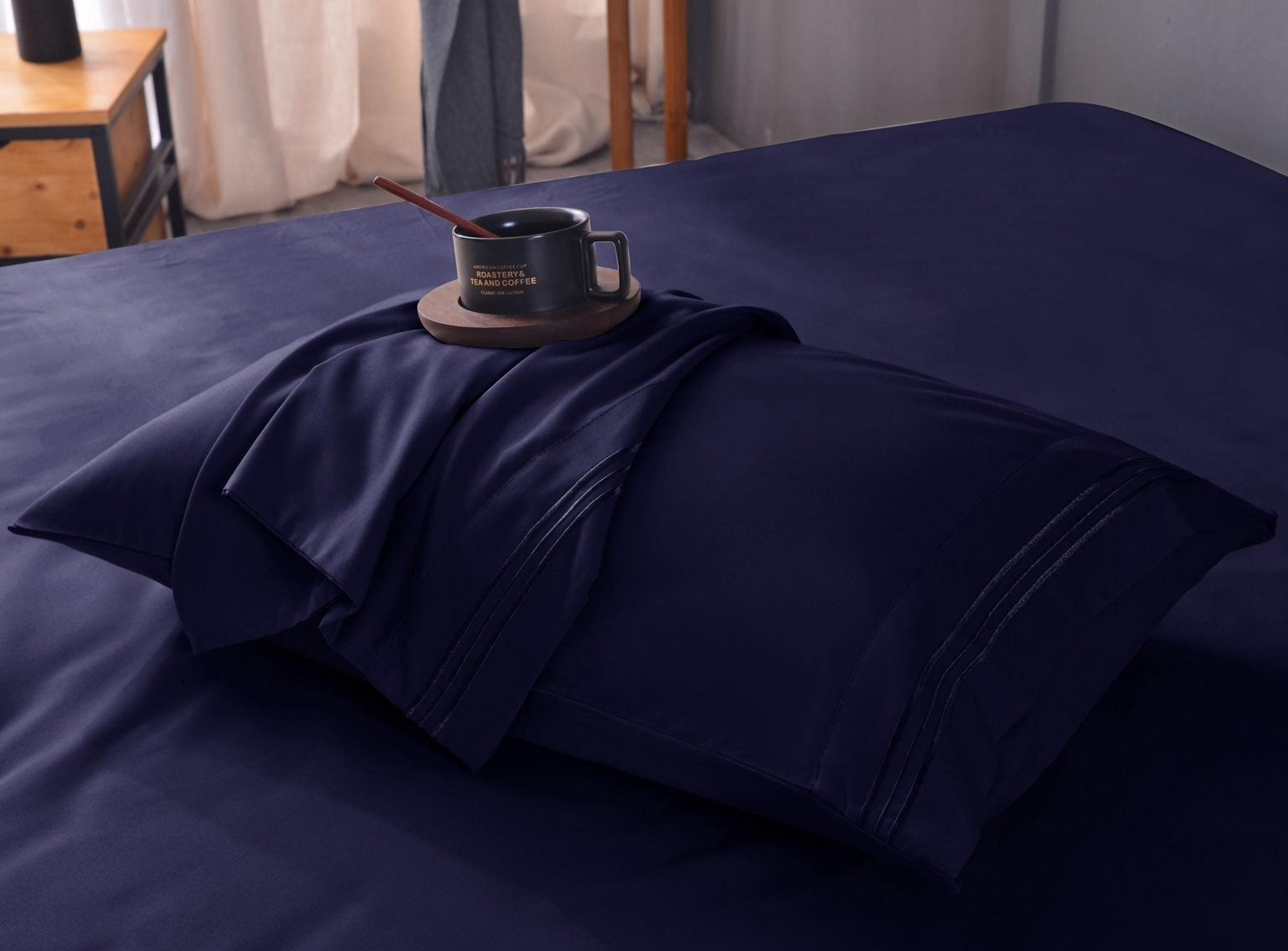Bamboo Luxury King Sheet Set - Navy