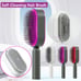 Self Cleaning hairbrush Removes hair FREE SHIPPING