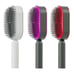 Self Cleaning hairbrush Removes hair FREE SHIPPING