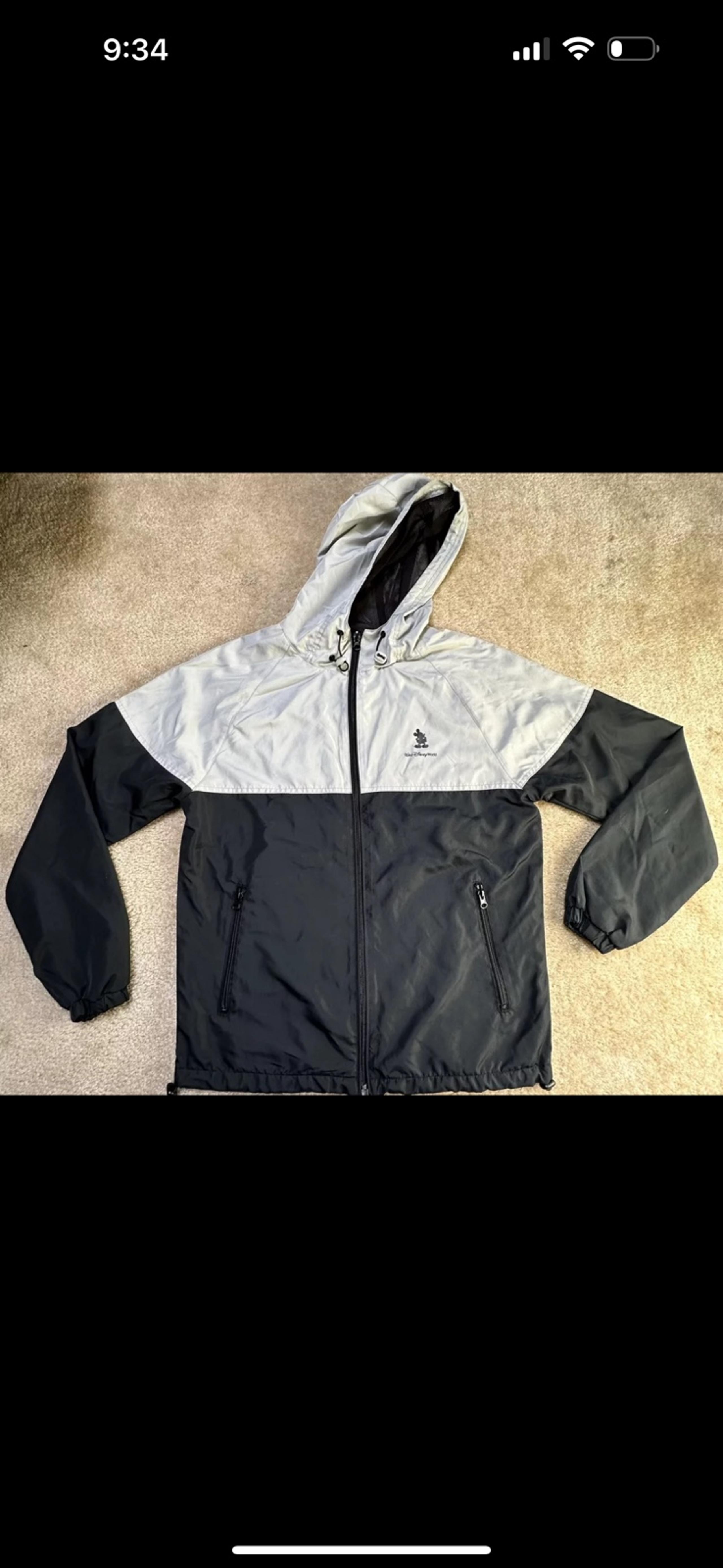Disney Parks Wind Breaker Rain Jacket Men’s Small Disneyland