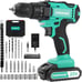 COMOWARE 20V Cordless Drill, Electric Power Drill Set with 1 Battery