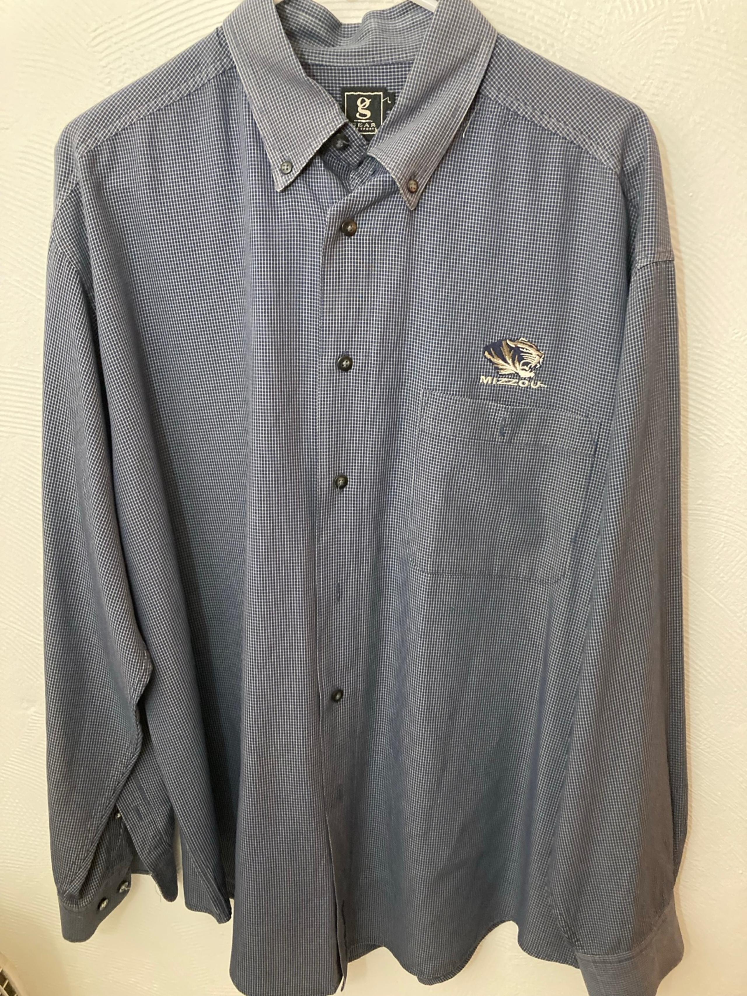 Mizzou University gear for sports long sleeve button-down shirt