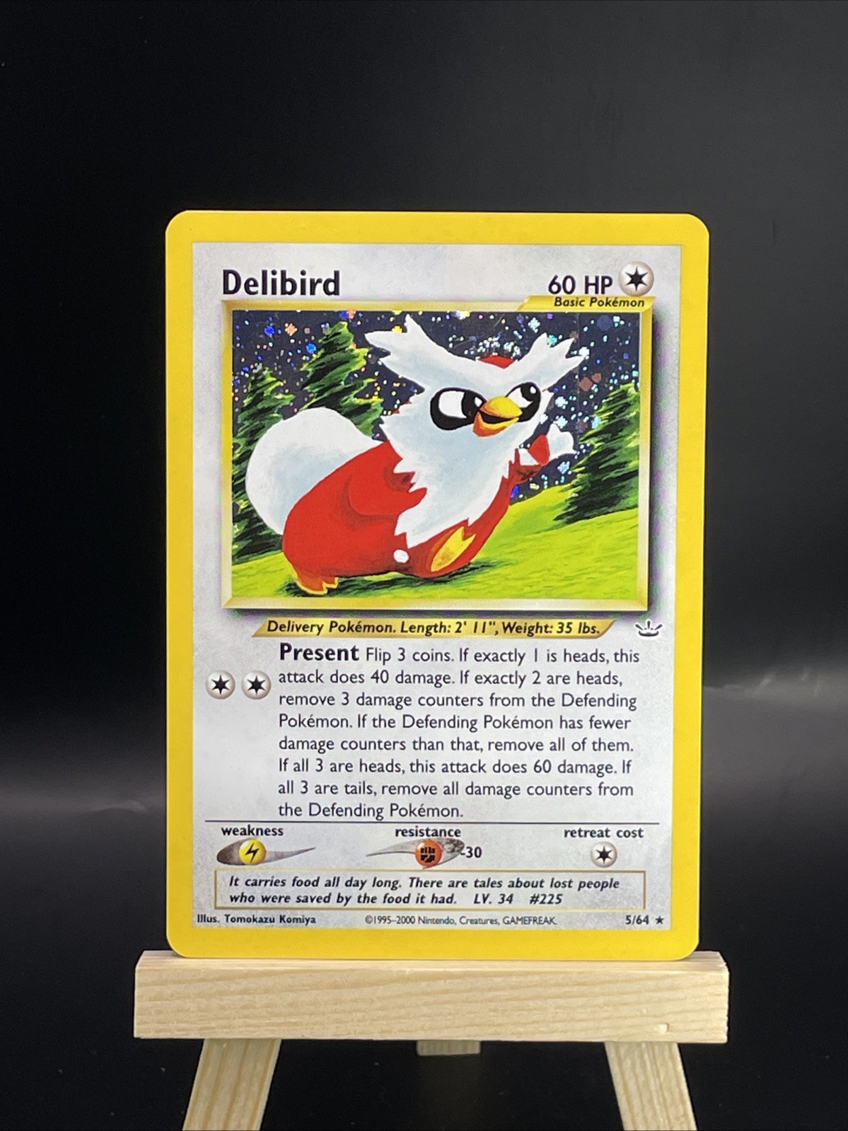 2001, NEO REVELATION “DOUBLE HOLO” ERROR, DELIBIRD,