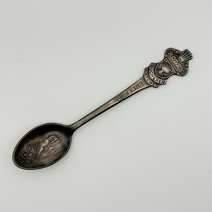 vintage ROLEX WATCH SPOON LUCERNE Collectable Spoon Bucherer SILVER PLATED