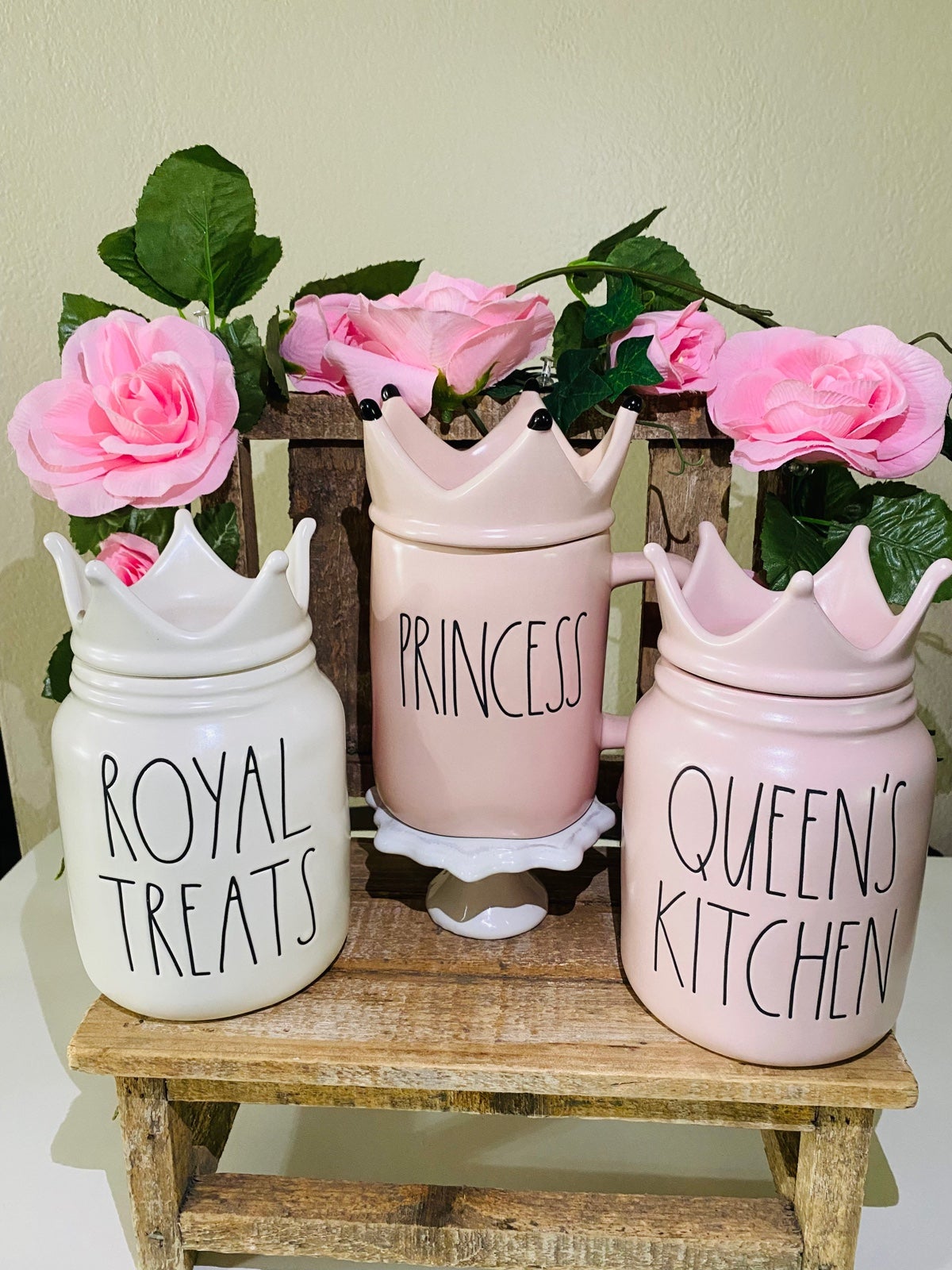 Rae Dunn BUNDLE 2 CANISTERS 1 MUG