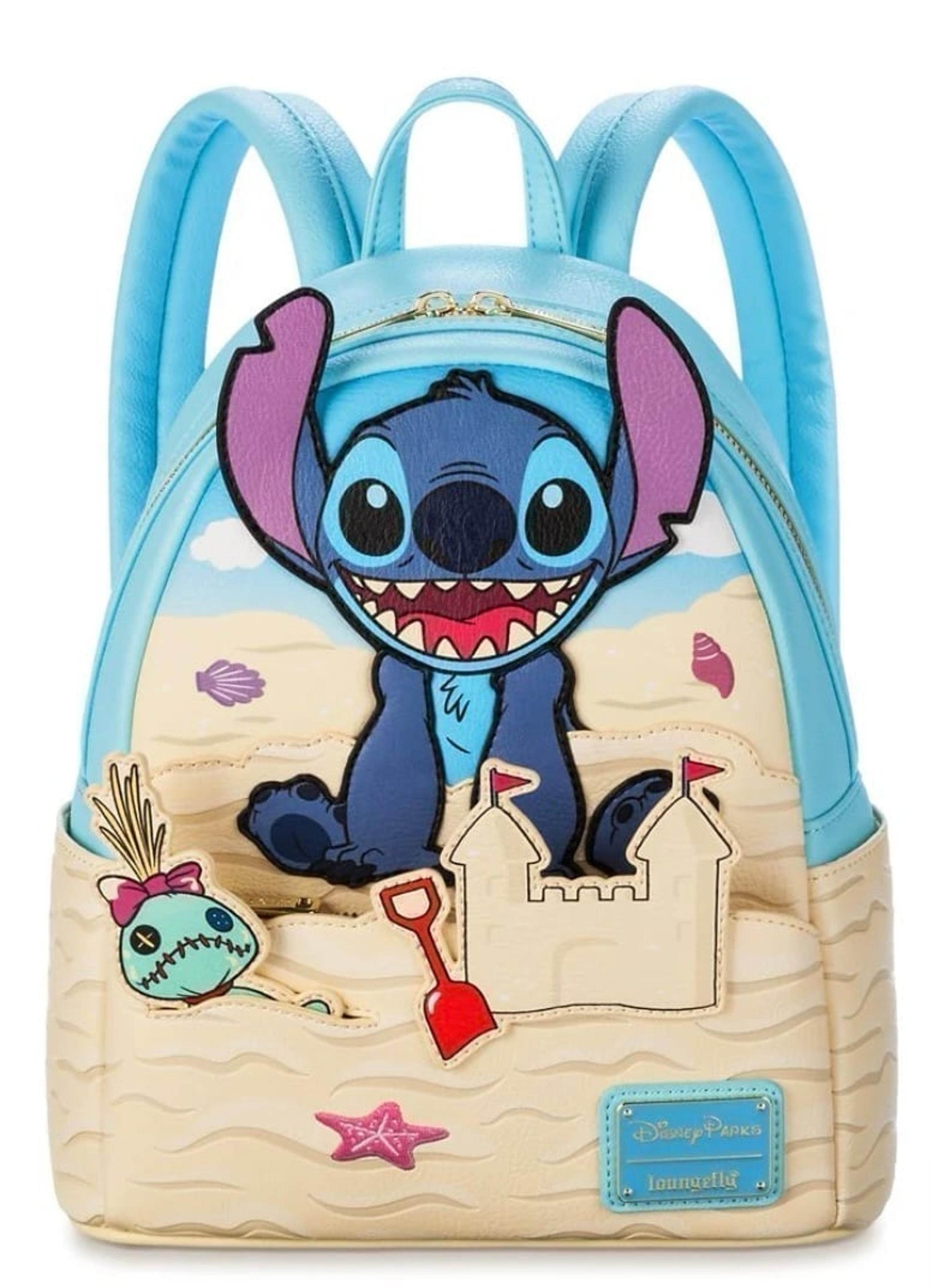 Brand New Disney Parks Summer Stitch Beach Sandcastle Loungefly Backpack