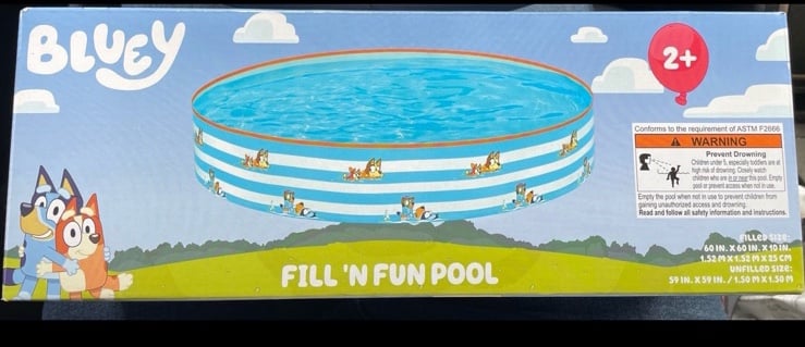 Bluey kids pool