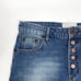 One Teaspoon Outlaws Shorts Size 26 Cutoff 100% Cotton Denim Light Blue Wash