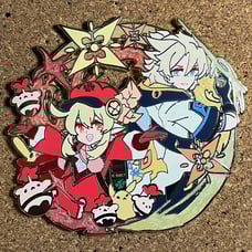 Genshin Impact Albedo and Klee Enamel Pin