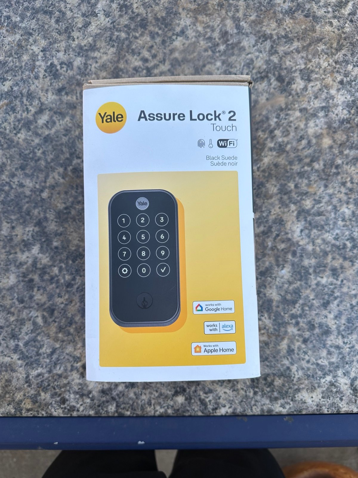 Yale Security Assure Lock 2 Deadbolt, Black Suede Smart Entry Door Lock NEW