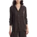 395 NWT ATM Anthony Thomas Melillo Brown Boyfriend Oversized Velvet Shirt Small