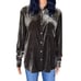 395 NWT ATM Anthony Thomas Melillo Brown Boyfriend Oversized Velvet Shirt Small