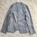 Green Label Relaxing Skirt Suit Set Up, Collarless Jacket