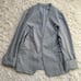Green Label Relaxing Skirt Suit Set Up, Collarless Jacket