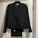 Zara Blazer Pants Suit Set Black 3 Pieces