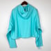Outdoor Voices BeachTree Hoodie Cropped Turquoise Size S NWT