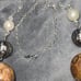 28” long necklace/very unique Natural Bamboo Leaf Stones