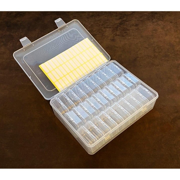 New 30 Pcs Clear Plastic Bead Storage Containers, Mini Bead Organizer Boxes