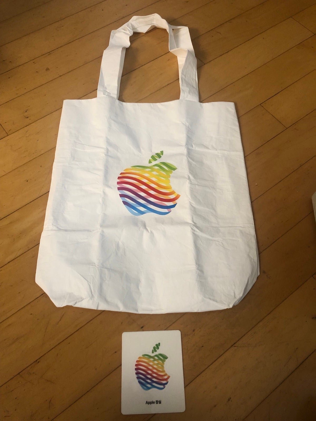 Apple Rainbow Tote Bags for Women Mercari