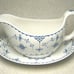 FRANCISCAN DENMARK BLUE ENGLISH IRONSTONE FLORAL STICK GRAVY BOAT W/ UNDERPLATE