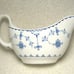FRANCISCAN DENMARK BLUE ENGLISH IRONSTONE FLORAL STICK GRAVY BOAT W/ UNDERPLATE