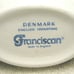 FRANCISCAN DENMARK BLUE ENGLISH IRONSTONE FLORAL STICK GRAVY BOAT W/ UNDERPLATE