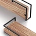 Set of 2, Rustic Wood Wall Storage Shelves