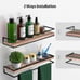 Set of 2, Rustic Wood Wall Storage Shelves