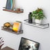 Set of 2, Rustic Wood Wall Storage Shelves
