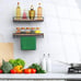 Set of 2, Rustic Wood Wall Storage Shelves