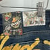 Ed Hardy Women’s Fit and Flare High Rise Jeans Size 30 Embroidered True Love 90s