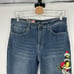 Ed Hardy Women’s Fit and Flare High Rise Jeans Size 30 Embroidered True Love 90s