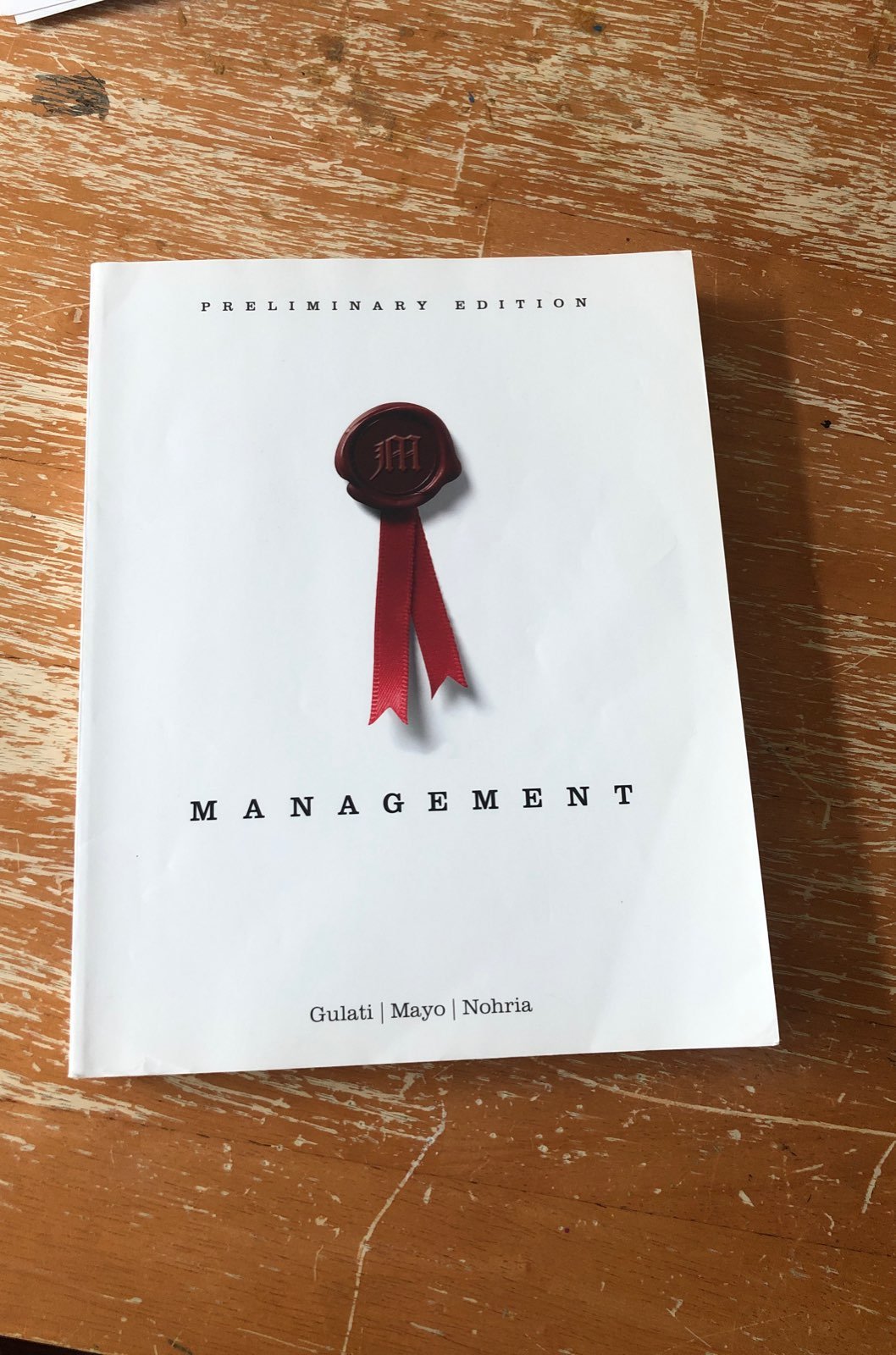 Management textbook