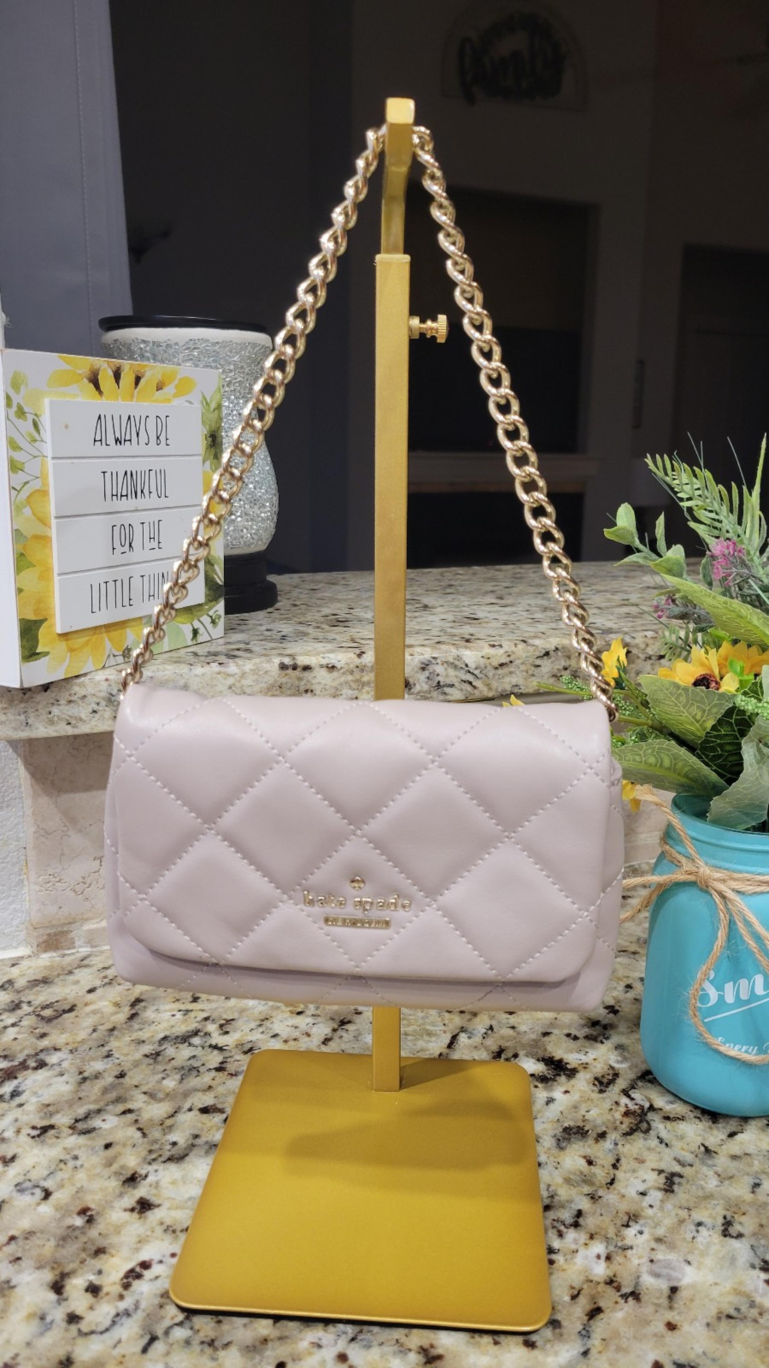 Kate Spade Quilted Shoulder Bag In Soft Leather With Adjustable Shoulder Strap