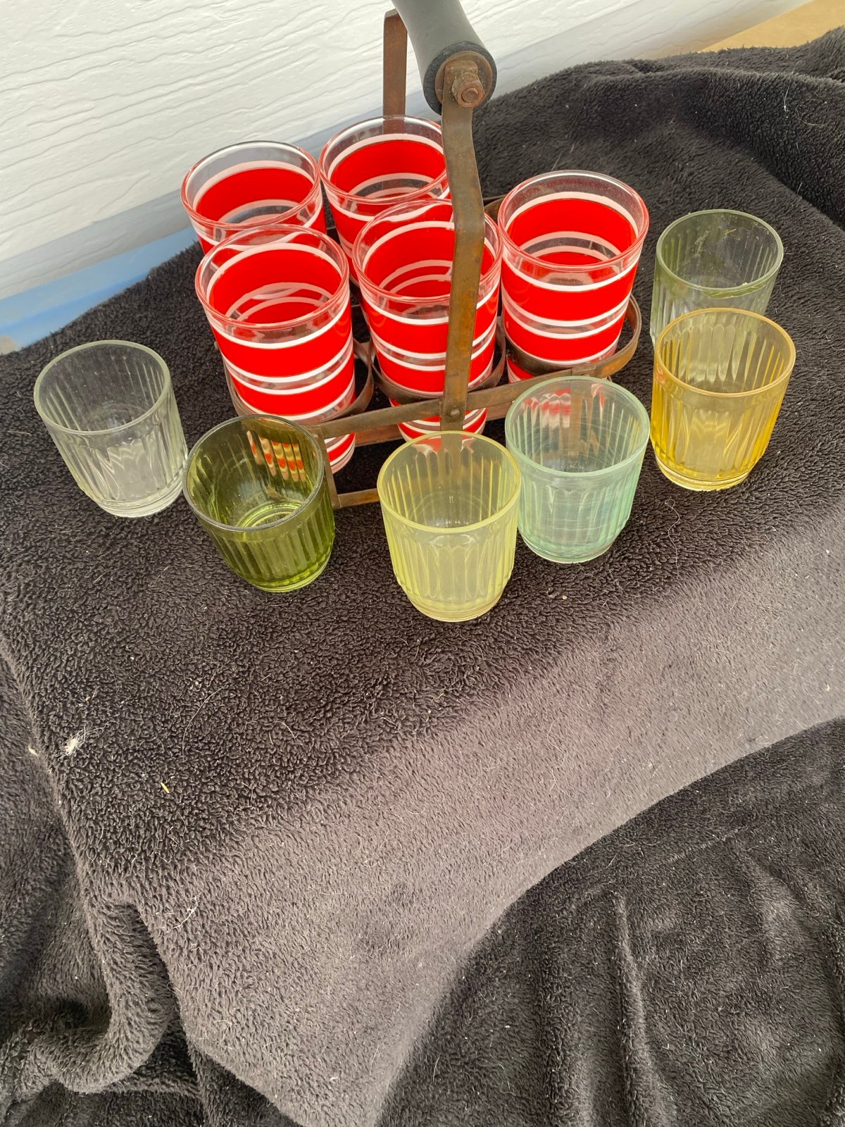Rustic glass/wine holder extras
