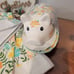 Farmhouse Kitchen Decor Kitchen towels/dish cloths and Pig Flowers Butter Dish