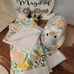 Farmhouse Kitchen Decor Kitchen towels/dish cloths and Pig Flowers Butter Dish