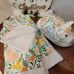 Farmhouse Kitchen Decor Kitchen towels/dish cloths and Pig Flowers Butter Dish
