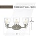Sea Gull Lighting 4414503-962 Belton Three Light Wall / Bath Vanity Style Lights