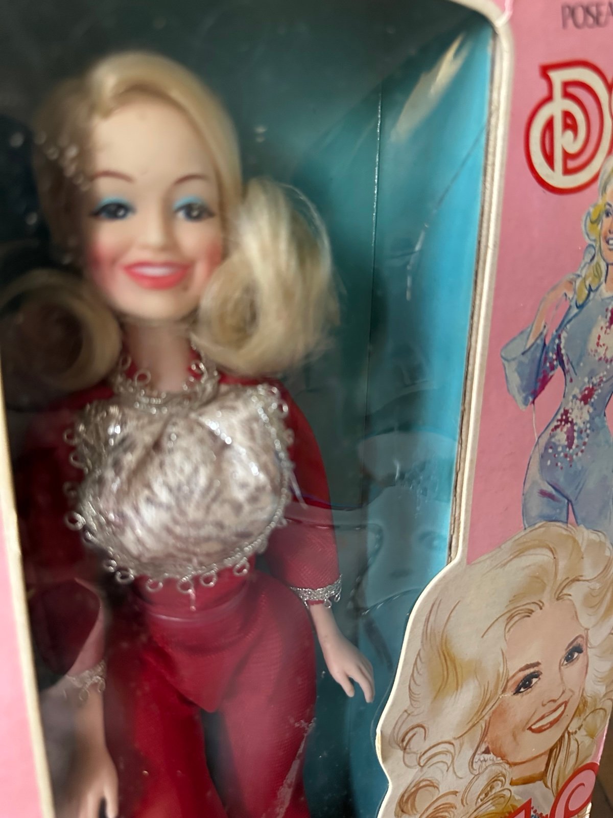 Vintage 1978 Goldberger Dolly Parton Poseable Doll, No. DP-12, NIB