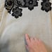 Misook Cardigan Women's 1X Gray Black Lace Print One Button Career Office READ
