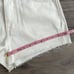 NWT MADEWELL Relaxed Denim Shorts Ivory White Size 25 Raw Hem Mid-Rise Bohemian
