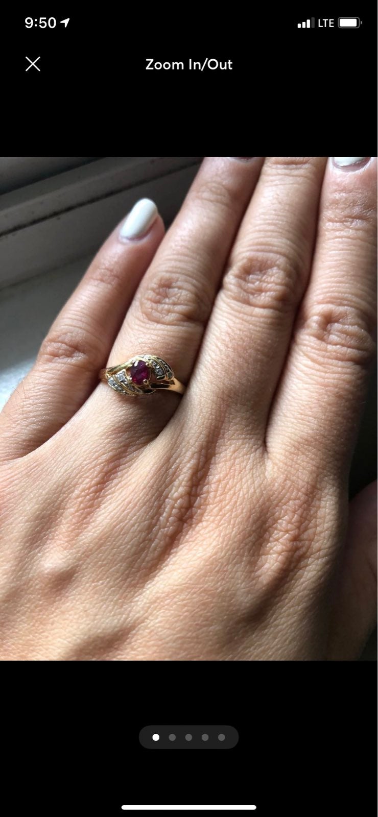 Ruby and diamond ring