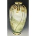 Antique Art Nouveau Cottage Pastoral Scene Vase Large Flowers Porcelain Nippon